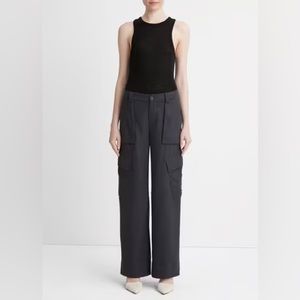 Vince Flannel Wide-Leg Cargo Pant BNWT